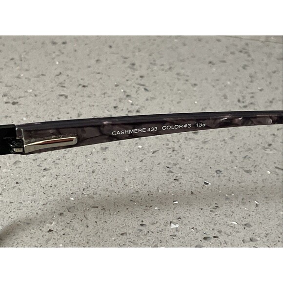 CASHMERE 433 Eyeglasses Frames ONLY Color #3 53-17-135 Silver Dollar Full Rim main image 4